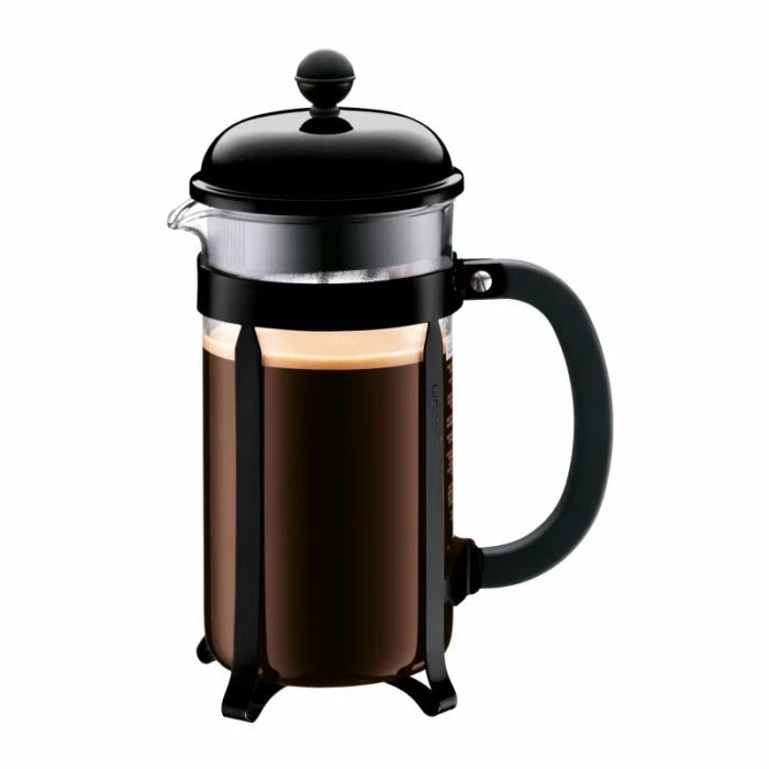 BODUM CHAMBORD COFFEE MAKER 8 CUP 1.0L/34OZ BLACK+FREE Coffee Bag