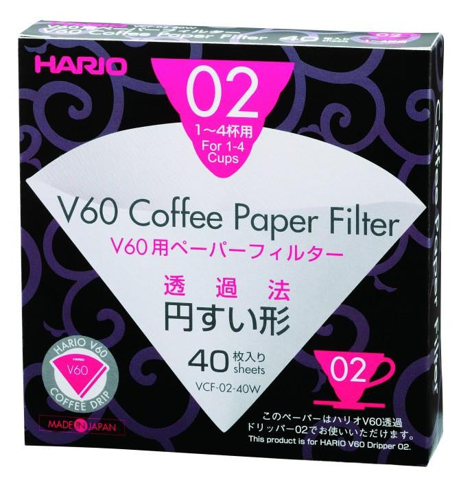 Hario V60 Paper Filters (S02) Pack of 40